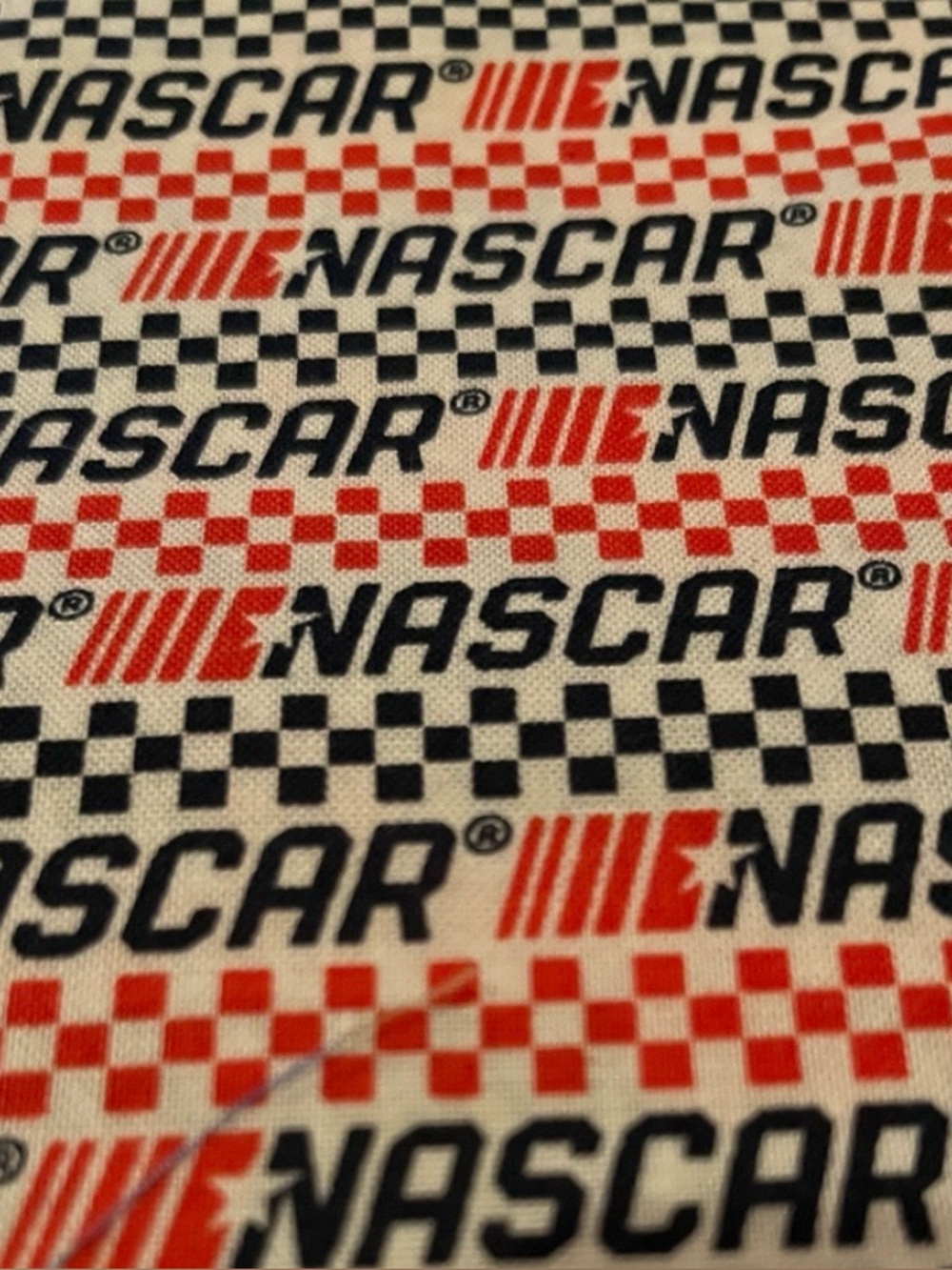 Fabric NASCAR Patriotic check 1 yard x 44” wide cotton Camelot Fabrics
